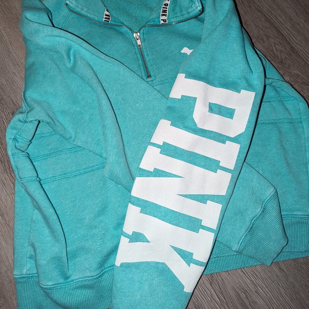 Pink Large pull over hoodie